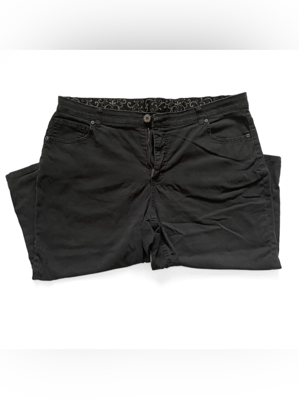 Faded Glory 18 Black Capri Pants